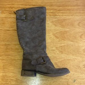 Brown knee-high boots